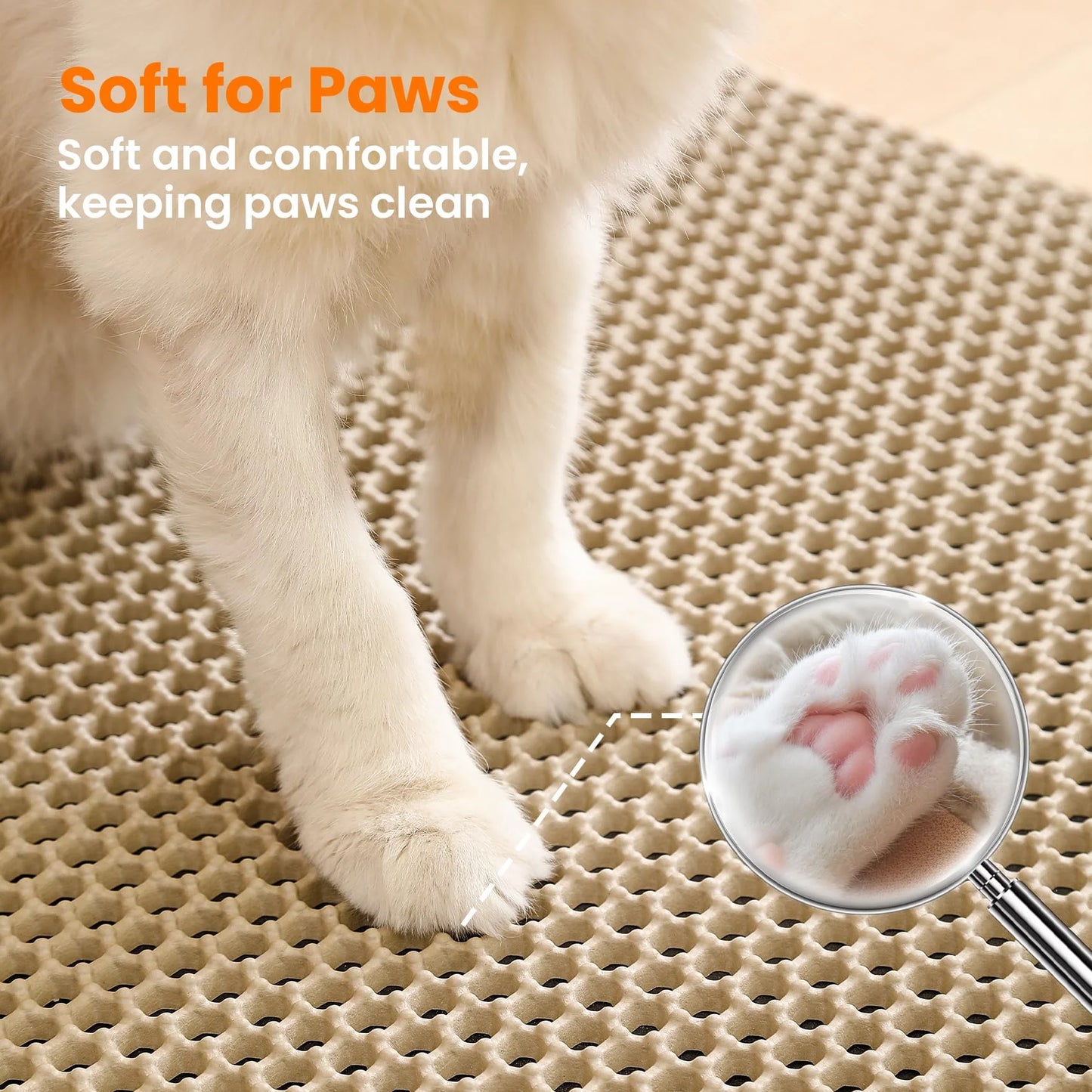 Cat Litter Trapping Mat – Waterproof, Non-Slip & Easy Clean