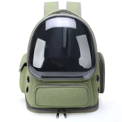 Transparent Cat Carrier Backpack – Breathable Travel Bag for Cats & Small Dogs