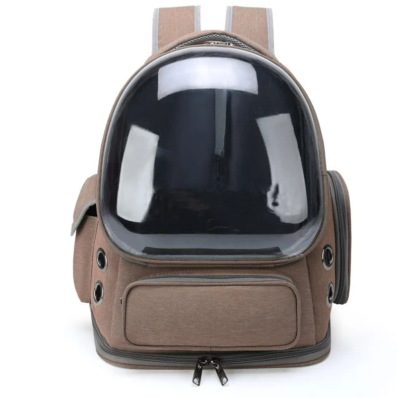 Transparent Cat Carrier Backpack – Breathable Travel Bag for Cats & Small Dogs