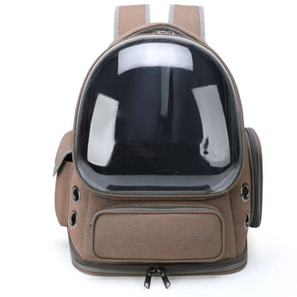 Transparent Cat Carrier Backpack – Breathable Travel Bag for Cats & Small Dogs