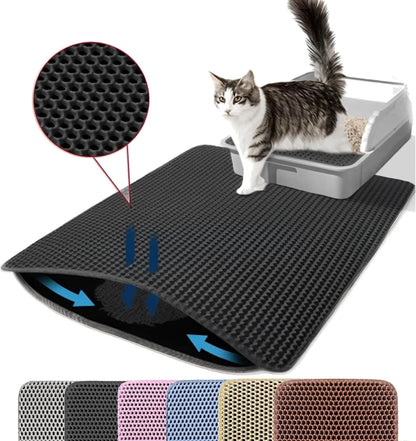 Cat Litter Trapping Mat – Waterproof, Non-Slip & Easy Clean