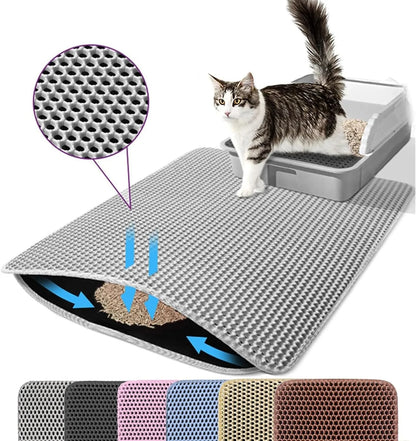 Cat Litter Trapping Mat – Waterproof, Non-Slip & Easy Clean